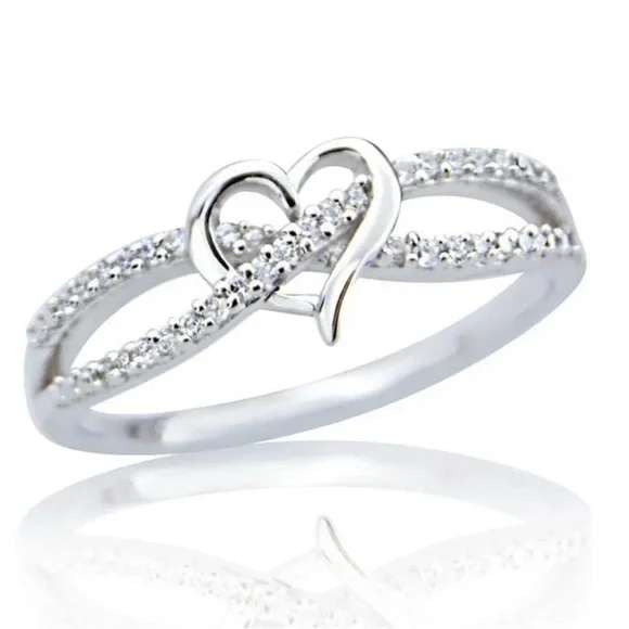 Infinity Heart Cross Ring - Picture 3 of 4